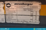 Meusburger 3-ass. Uitschuifbare semi dieplader // Naloop gestuurd // 13821