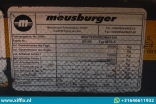 Meusburger 3-ass. Uitschuifbare semi dieplader met Alu. kleppen // Naloop gestuurd // 13822