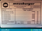 Meusburger 4-ass. Semi dieplader met elektrische huifopbouw // 2x naloop gestuurd